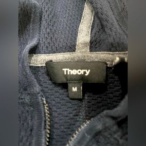Theory Navy Blue Zipper Hoodie Size Medium.   B1